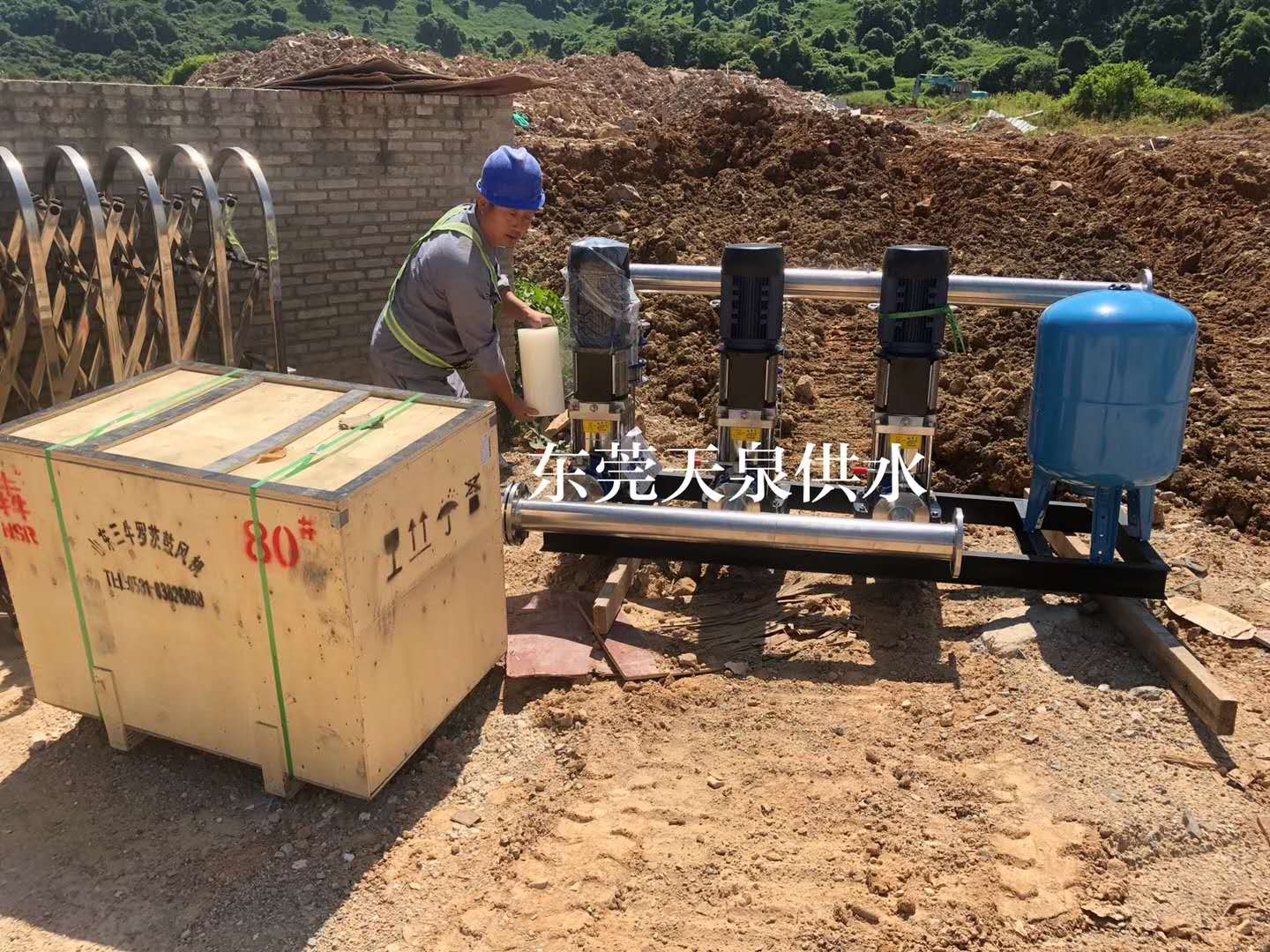 东莞市凤岗雨水回收利用项目，恒压供水设备签约合作